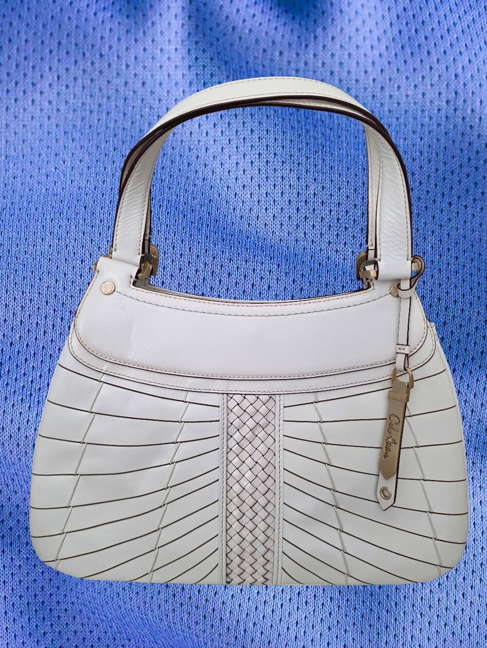 EUC Cole Haan White Leather Shoulder Bag